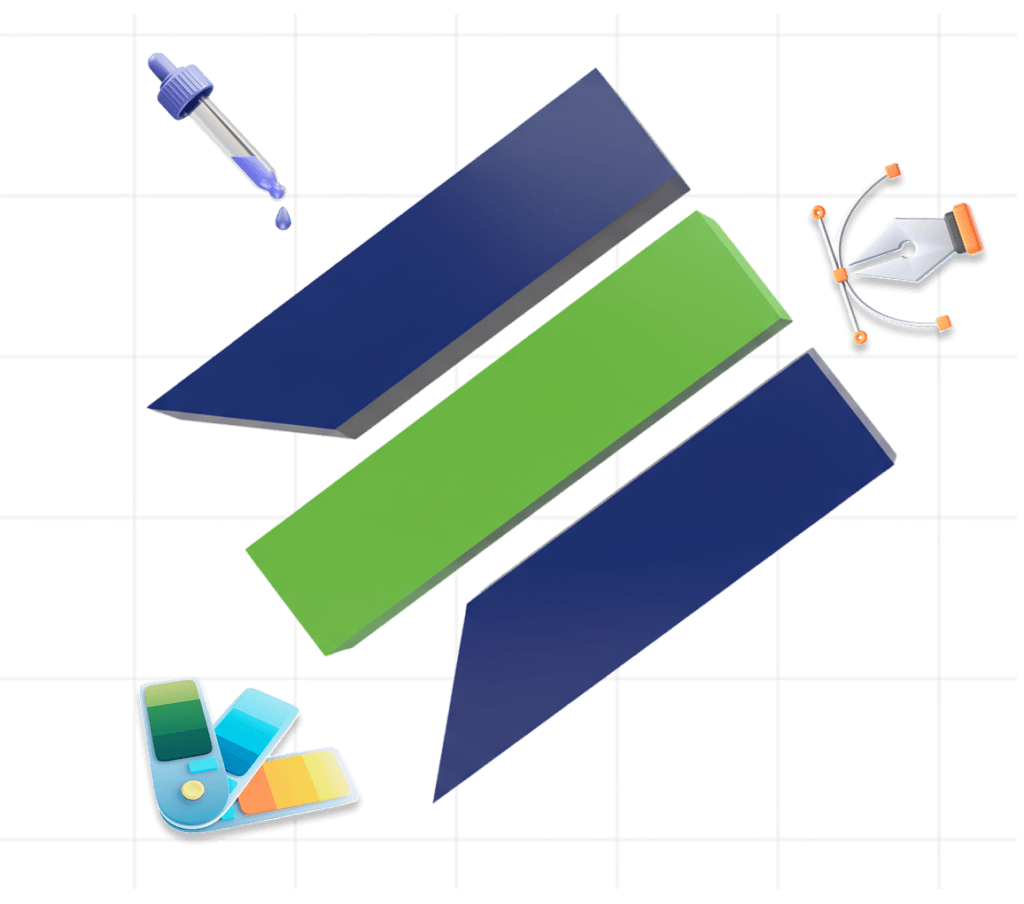 Examples of custom team logo concepts
