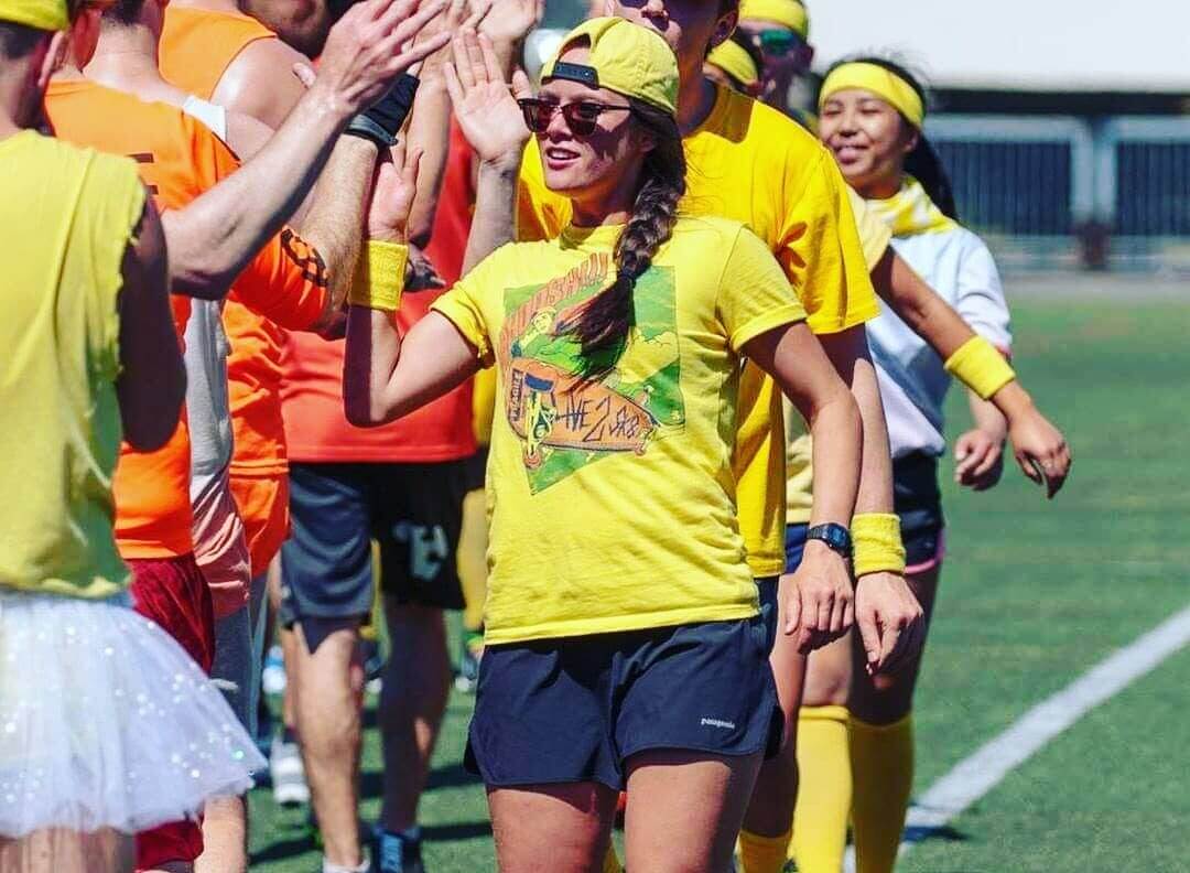 Seattle park field prepared for Ultimate Frisbee league play