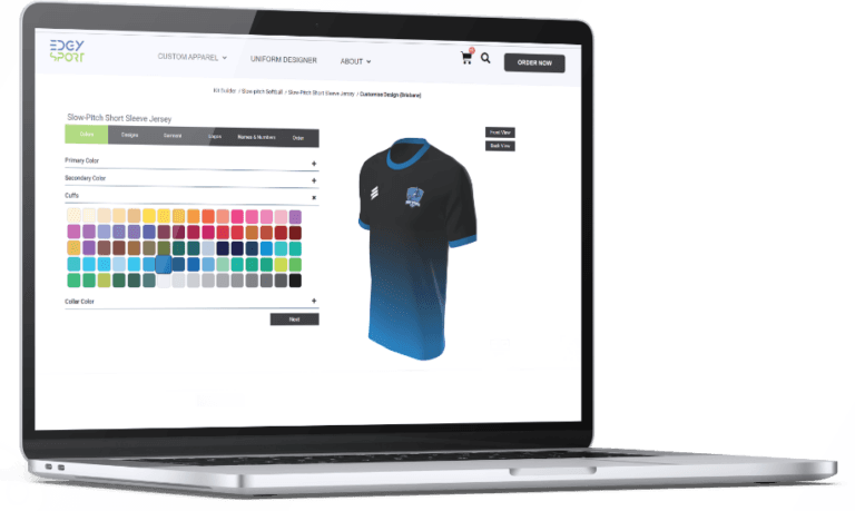 Edgy Sport Jersey Color Picker